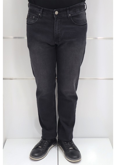 Denim Cartel Dmctekstil Erkek Füme Normal Bel Dar Kalıp Boru Paça Jean Pantolon Füme