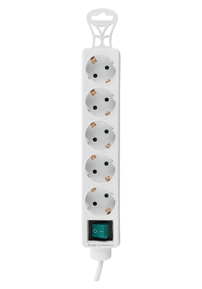 S-lınk Spg-f05, 5 Soket, Akım Korumalı Priz, 1.5mt Kablo, 306 Joule Beyaz