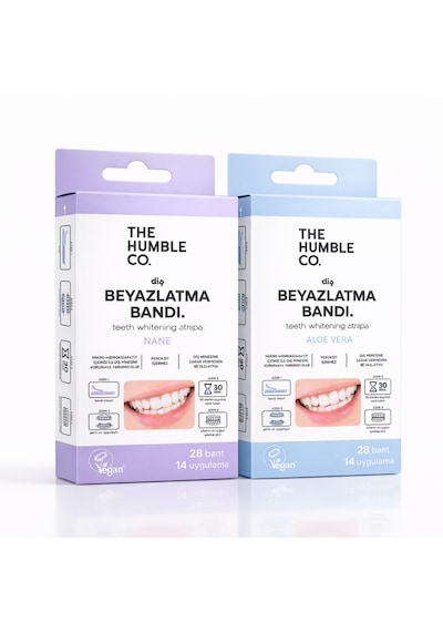 The Humble Co. Teeth Whitening Strips - Aloe Vera 28 Strips Diş Beyazlatma Bandı Aloe Vera