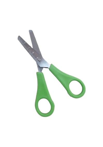 Öğrenci Makası Cetvelli 12 Cm Yeşil 1 Adet