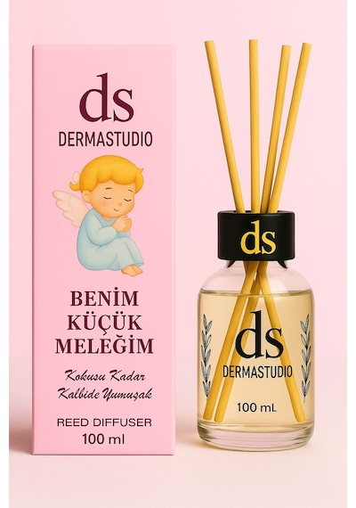 Benim Küçük Meleğim Pudramsı Bebek Kokusu Premium Bambu Oda Kokusu, 100 Ml Karışık