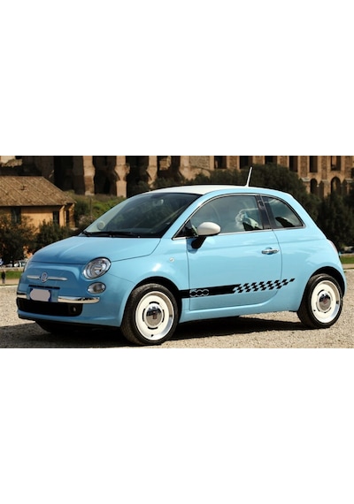 Fiat 500 Yan Kapı Şerit Sticker Etiket Modeli