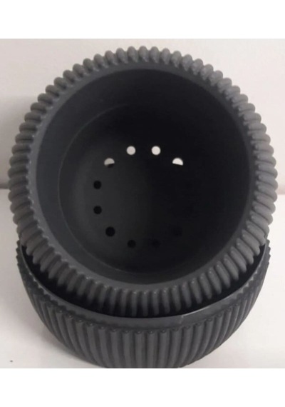 Mercan Saksı 2 Numara 0,35 Litre Su Hazneli Dekoratif Kaktüs Sukulent Saksı 11,8x9,2 Cm Standart