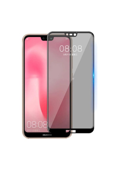 Huawei P20 Lite Uyumlu Zore New 5d Privacy Temperli Ekran Koruyucu
