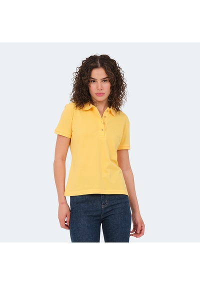 Slazenger VERA I Kadın Polo Yaka Sarı Tişört