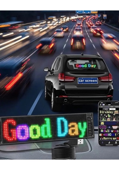 Rgb Led Yazı Paneli Telefon Kontrollü Kayan Yazı Animasyonlu Ekran 399832