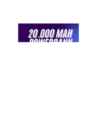 Powerbank 20.000 Mah Hızlı Şarj Özellikli Taşınabilir Usb Girişli Rekli