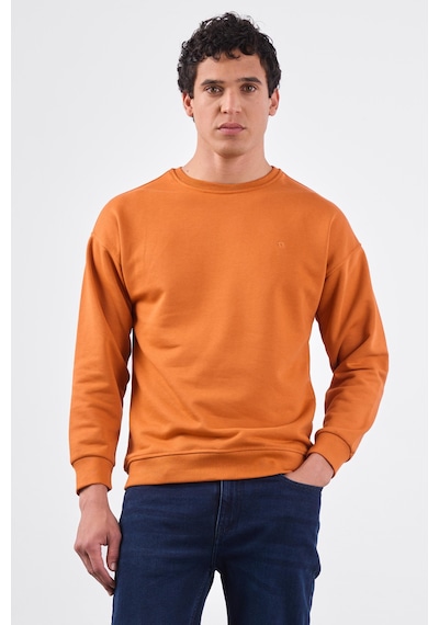 Dufy Kiremit Bisiklet Yaka Regular Fit Erkek Sweatshirt Kiremit