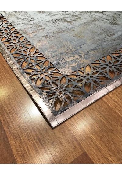 Hoom Rugs Deri Halı 03 M.bronze Dekoratif Deri Halı