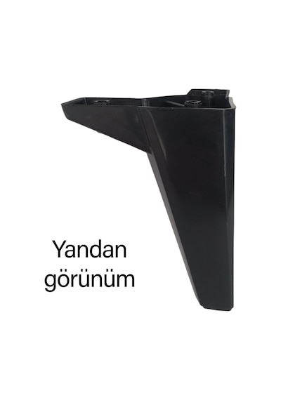 4 Adet Serdivan 15 Cm Siyah Lüx Mobilya Kanepe Sehpa Ünite Koltuk Ayağı Baza Ayak