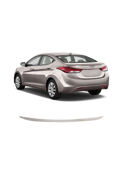 Hyundai Elantra Uyumlu 2011-2015 Krom Bagaj Alt Çıtası Paslanmaz Çelik