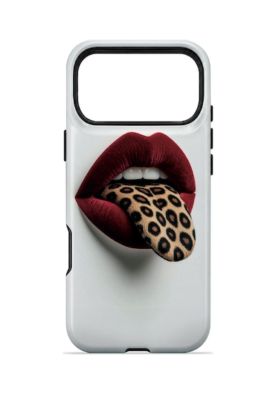 Velvoria Valestra Leopar Dudak Apple iPhone Uyumlu 17 Pro Darbe Korumalı Kılıf Valestra Select - Leopar Dudak