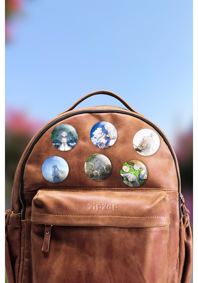 Sousou No Frieren Frieren: Beyond Journey's End Çanta Süsü Rozet İğneli Buton Rozet Seti 6 Adet Çok Renkli