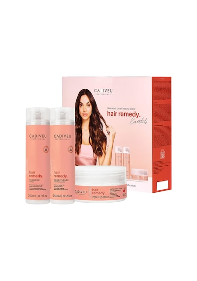 Saçlardaki Hasarı Onarıcı Ve Yıpranmalara Karşı Koruyucu Essentials Hair Remedy Ev Bakım Seti