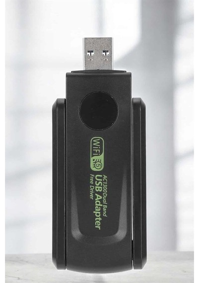 Çift Antenli Usb 3.0 Dual Band Wifi Alıcı Adaptör 1200 Mbps