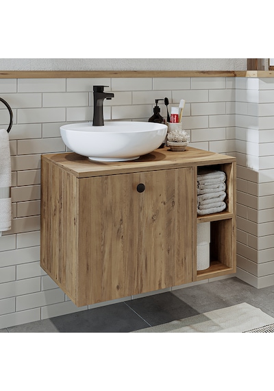 Ayaksız Lavabolu Mdflam 65 Cm Çekmeceli Banyo Dolabı Atl Atlantik Çam Ayaksız Lavabolu Mdflam 65 Cm Çekmeceli Banyo Dolabı Atl Atlantik Çam