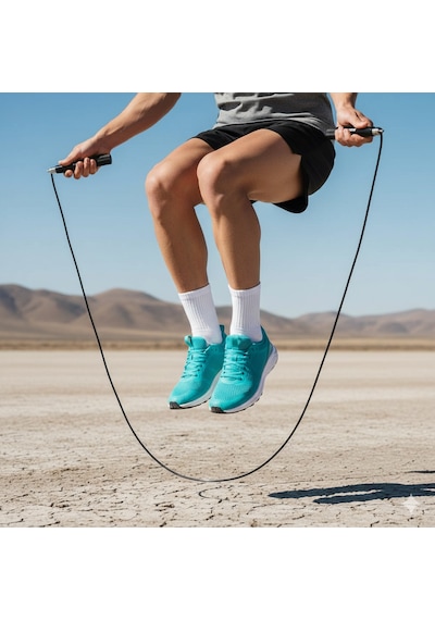 3m Crossfit Ayarlanabilir Alüminyum Saplı Atlama İpi - Fitness- Rope - Jump - Egzersiz - Spor