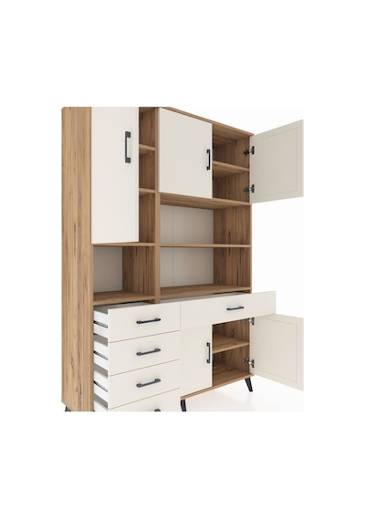 Hyperion Dolap 9 Raflı 5 Çekmeceli 5 Kapaklı 132x44x195 Çam-aytaşı/aytaşı Aytası/aytası Hyperion Dolap 9 Raflı 5 Çekmeceli 5 Kapaklı 132x44x195 Çam-aytaşı/aytaşı Aytası/aytası