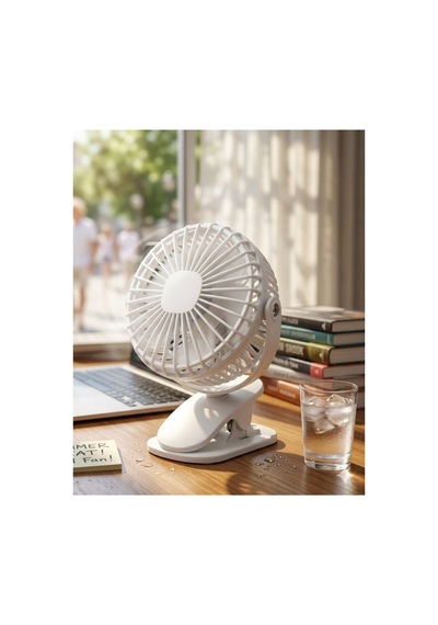 Şarjda Ve Fişte Çalışabilen Portatif Mini Fan - Hs08375337-3692 Renkli