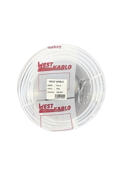 3x1,5 Mm Ttr Elektrik Kablosu 100 Metre