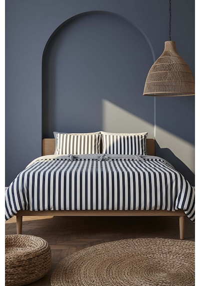 My Sleep Harbor Çift Kişilik %100 Pamuklu Nevresim Takımı 4 Parça Çok Renkli