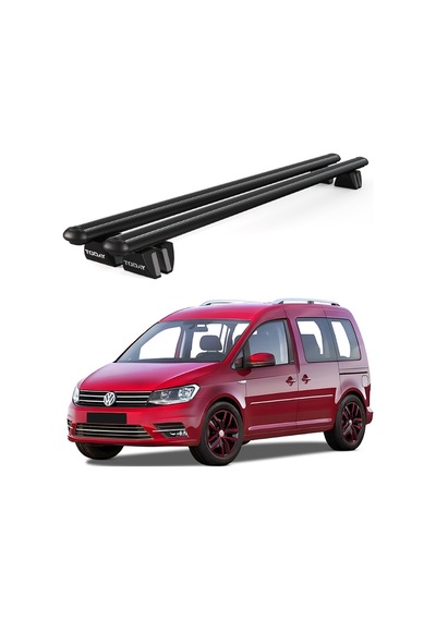 Pençe Volkswagen Caddy Van 2003-2015 Uyumlu Siyah Ara Atkı Port Bagaj Tavan Barı