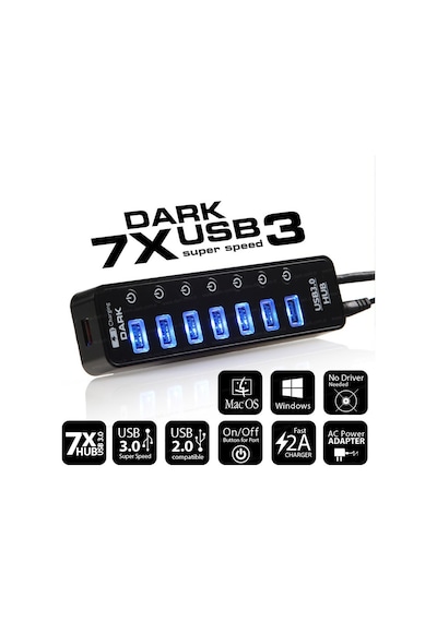 Dark Dk-ac-usb371 7 Port Usb 3.0 Çoklayıcı