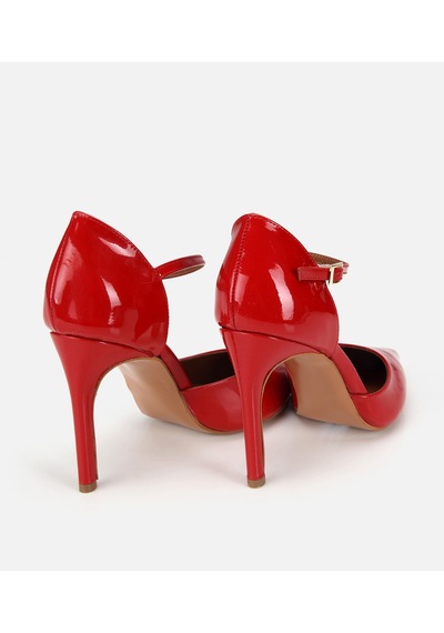 Hotiç Kadın Rugan Deri Kırmızı Bilekten Bağlamalı Stiletto 01ayh321930a750 01ayh321930a750
