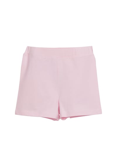 Lovetti Açık Pembe Kız Çocuk Düz Basıc Dans Şortu Pembe