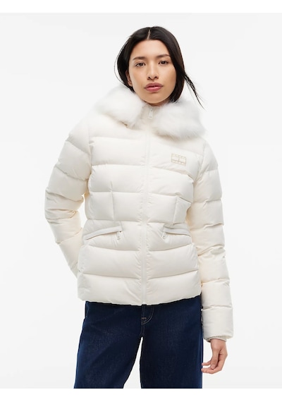 Tommy Hilfiger Kadın Marka Logolu Günlük Kullanıma Uygun Bbeyazz Mont Dw0dw23409 Ybh