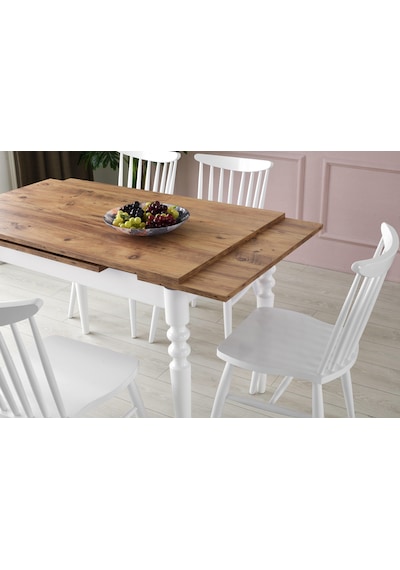Erezogullari_Mobilya Cunda Yandan Açılır Mutfak Masa Takımı Ve 6 Adet Sandalye 70X110C Erezogullari_Mobilya Cunda Yandan Açılır Mutfak Masa Takımı Ve 6 Adet Sandalye 70X110C
