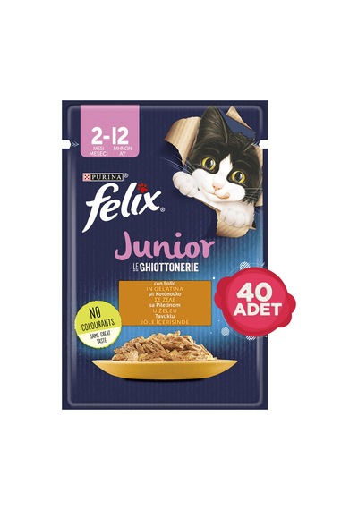 Purina Felix Tavuk Etli Pouch Yavru Kedi Maması 40 x 85 G