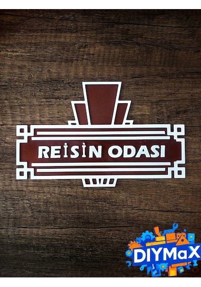 Kişiye Özel İsim Yazılı Dekoratif Kapı Tabelası Duvar Süsü Renk Seçimi Ve Metin Size Öze - Siyah
