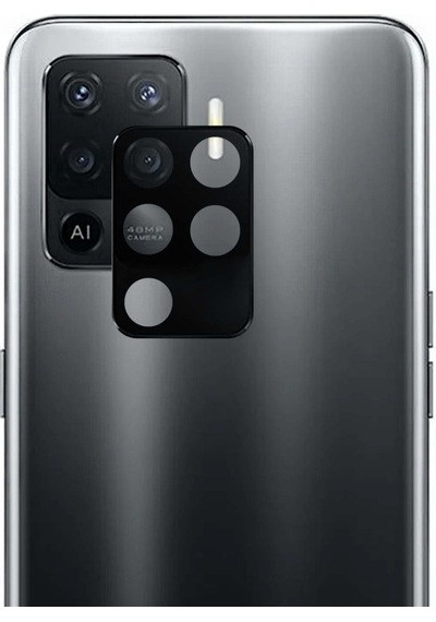 Microsonic Oppo Reno 5 Lite Kamera Lens Koruma Camı V2 Siyah