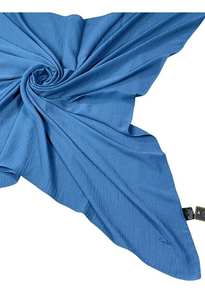 Mim Eşarp Enba Aerobin Jazz Caz Siyah Eşarp 120x120 Cm İndigo