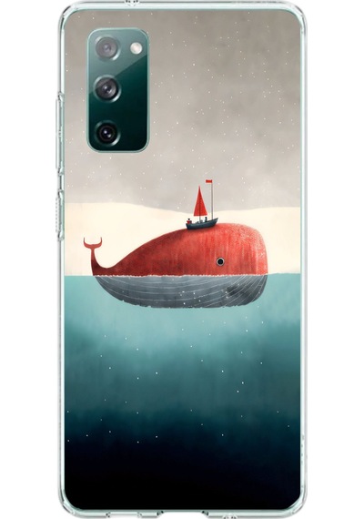 Samsung Galaxy S20 Fe Uyumlu Balina Baskılı Silikon Kılıf Renkli