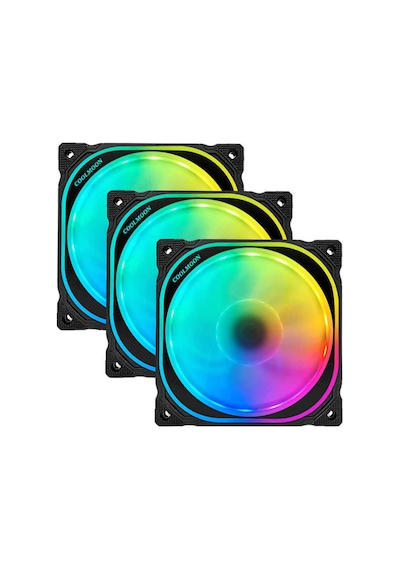 Coolmoon Xuanyue Rgb 12Cm Kasa Fanı 4Pin Pwm Işıklı Kablo50Cm