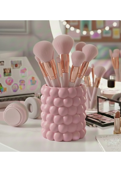 Kafs Store Bubble Kalemlik & Organizer Dekoratif Masa Düzenleyici Pembe
