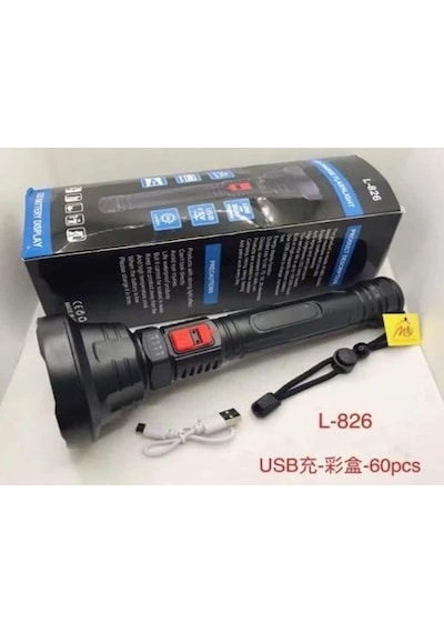 POWERMASTER L-826 USBLİ EL FENERİ