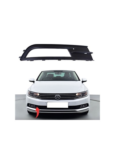 Volkswagen Passat B8 2014 Ve Sonrası Sis Far Kapağı Sağ Nikelajsız Oem 3g0854662