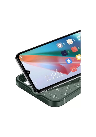 Newface Honor Magic 7 Lite Kılıf Auto Focus Karbon Kapak - Koyu Yeşil