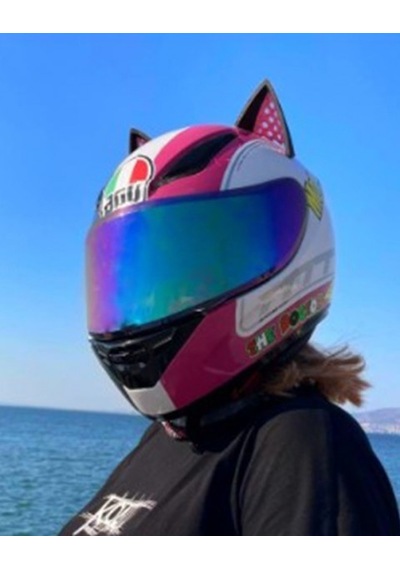 Kedi Kulağı Kask Aksesuarı Kask Aparatı 001