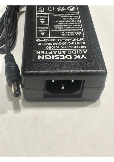 48 Volt 2 Amper Adaptör 48 V 2 A 5.5 Mm 2.5 Mm Adaptör