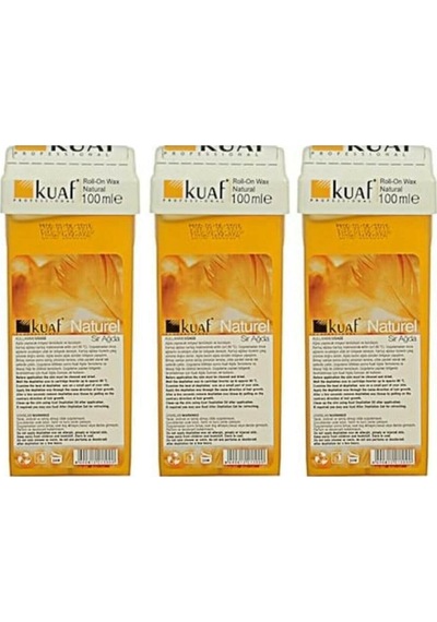 Kuaf Naturel Kartuş Sir Ağda Sarı 3 x 100 ML