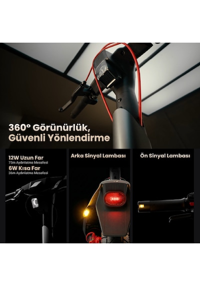 Navee Ut5 Max Elektrikli Scooter - 2400w Güç, 39 Eğim, Çift Hidrolik, 150 Kg Taşıma Kapasitesi, Tcs, Find My Siyah