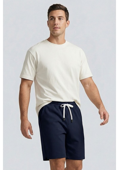 TOMMYLIFE Standart Fit 3lü Paket Siyah-lacivert-ekru Erkek Şort - 81314 Siyah - Mavi
