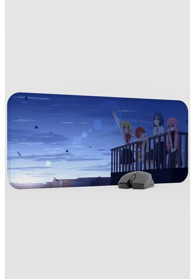 Bochi The Rock Anime V5 - 70x30 Xl Gaming Kauçuk Kaymaz Taban Mouse Pad Fare Altlığı