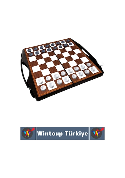 Eğlenceli Çocuk Yetişkin Aile Okul Eğitici Taşıma Çantalı Tavla Satranç Dama 3 İn 1 Özel Oyun Seti