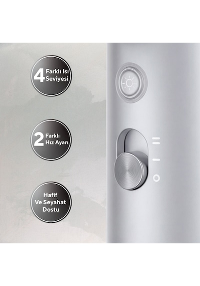 Kumtel Mini Saç Kurutma Makinesi Gri Hhd-08
