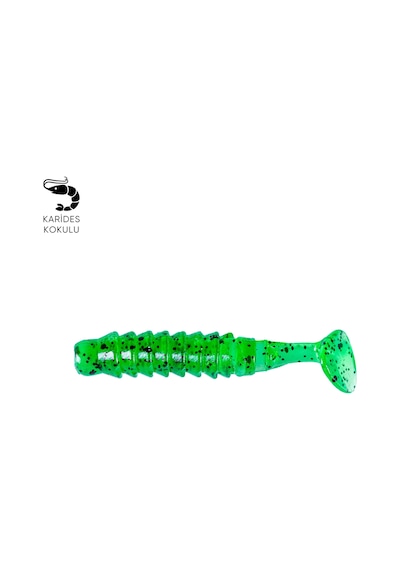 Silikon Kurt Yem - 1,5g 45mm - Fishack - 10 Adet - Yeşil